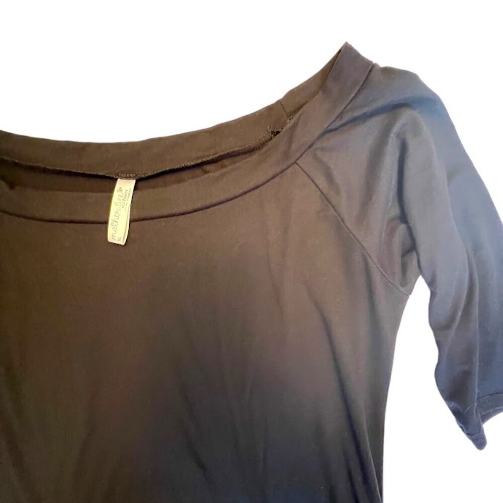 Motherbee Maternity ss Black Shirt Size XL - Picture 5 of 6